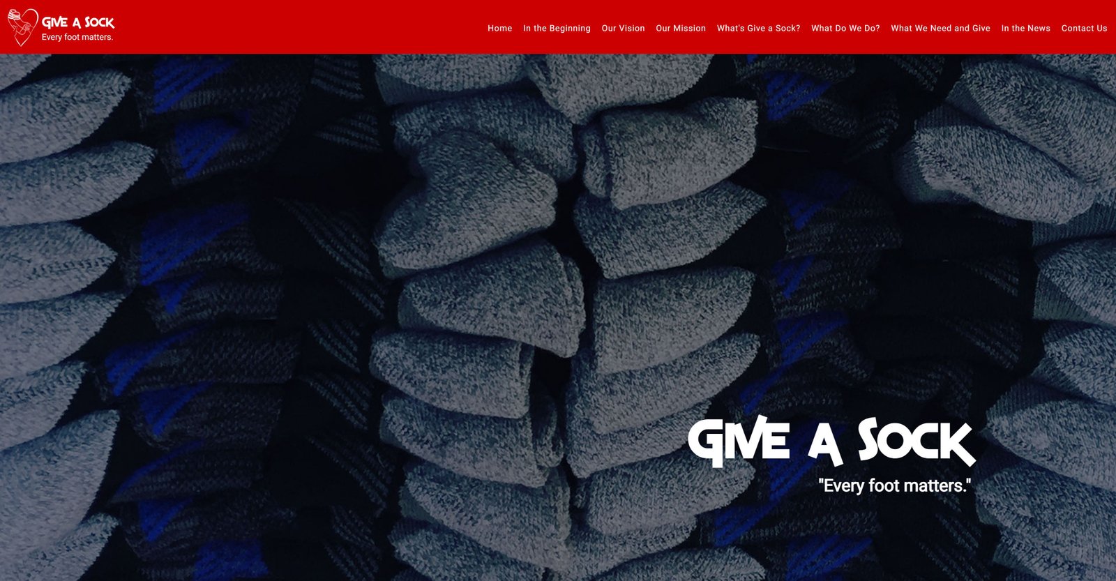Give a Sock Homepage